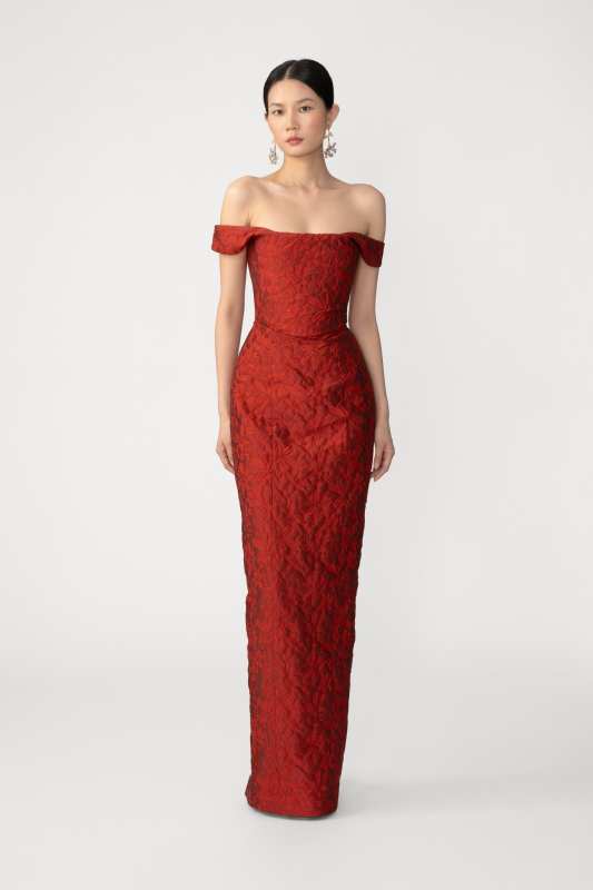 Joanna Jacquard Gown